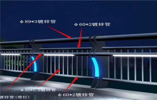 80*3不锈钢桥梁防撞栏杆全国代发来图定制